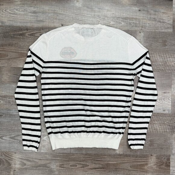 Markus Lupfer Mini Lip Breton Stripe Natalie Jumper 100% Cotton Sweater Sz M - Picture 8 of 14